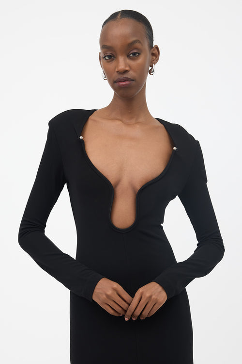 ILA Wire Collar Maxi Dress