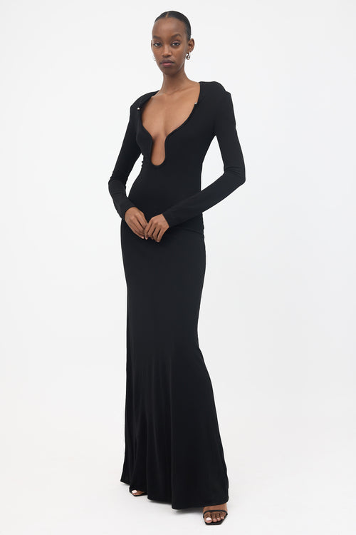 ILA Wire Collar Maxi Dress
