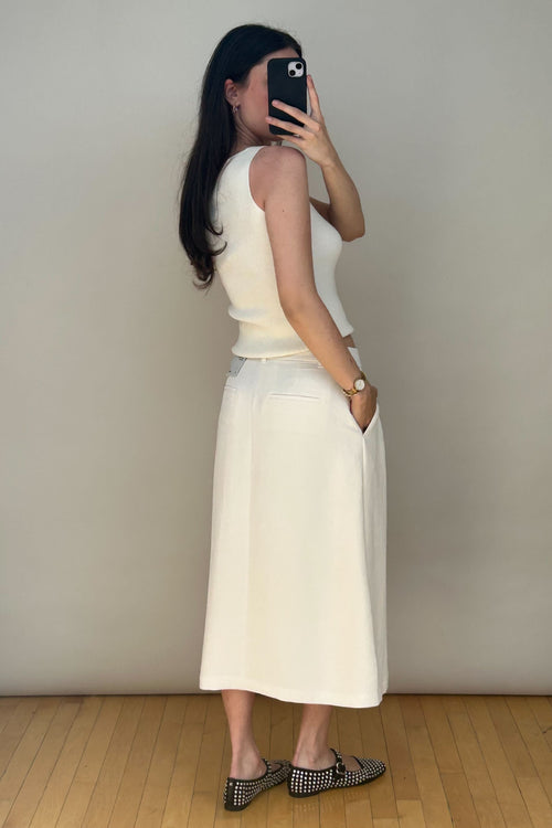 White The Effortless Skirt