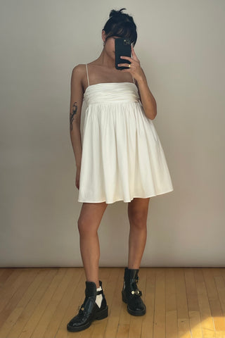 White Catarina Babydoll Dress