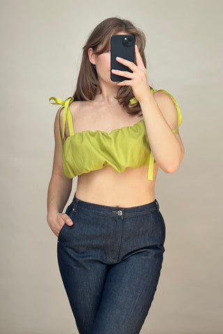Green Cropped Top