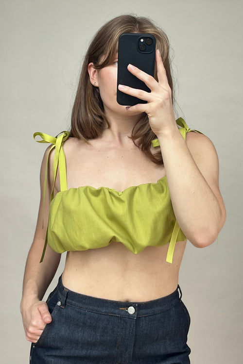 Green Cropped Top