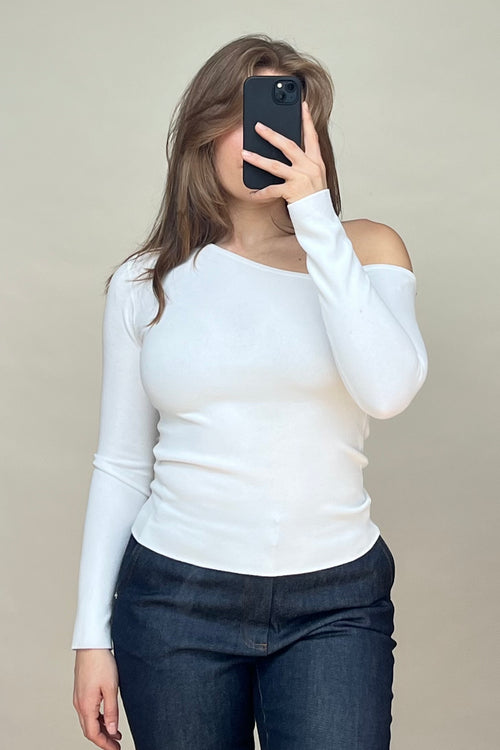 White Off The Shoulder Top