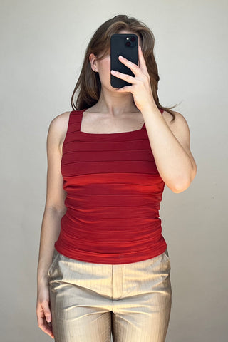 Red Layered Top