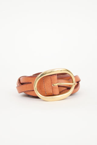 Isabel Marant Braided Leather Elia Belt