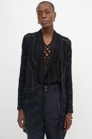 Isabel Marant Ribbed Coated Cardigan