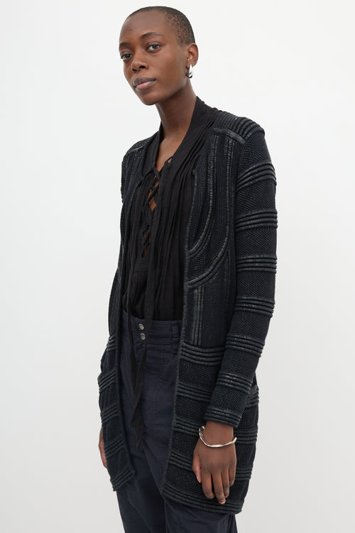 Isabel Marant Ribbed Coated Cardigan