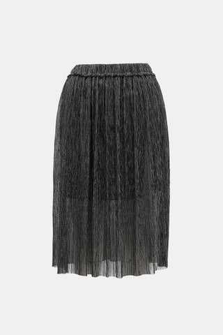 Isabel Marant Étoile Crinkled Knit Striped Skirt