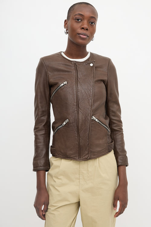 Isabel Marant Étoile Leather Bradi Jacket