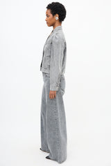 Isabel Marant Étoile Denim Hacene Puff Sleeve Jacket