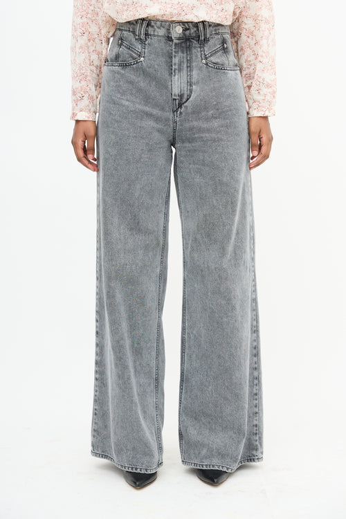 Isabel Marant Lemony Wide Leg Jeans
