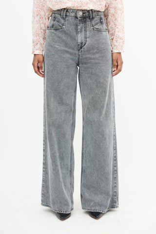 Isabel Marant Lemony Wide Leg Jeans