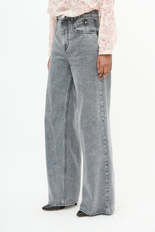 Isabel Marant Lemony Wide Leg Jeans