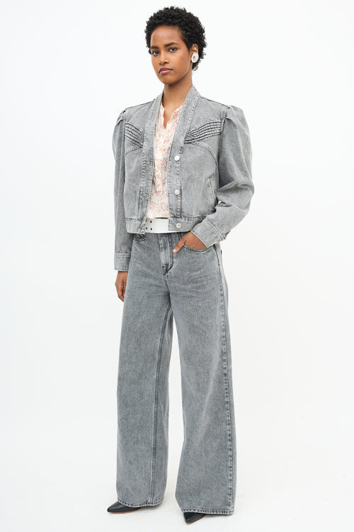 Isabel Marant Lemony Wide Leg Jeans