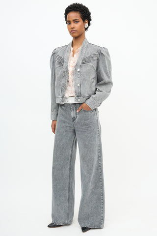 Isabel Marant Lemony Wide Leg Jeans