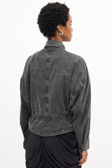 Isabel Marant Denim & Mesh Panel Thalia Jacket