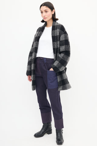 Isabel Marant Étoile Navy Patchwork Keyega Trouser