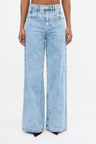 Isabel Marant Lemony Wide Leg Jeans