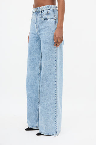 Isabel Marant Lemony Wide Leg Jeans