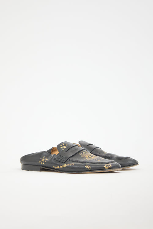 Isabel Marant Leather Fezzy Convertible Loafer