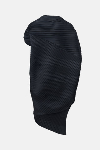 Issey Miyake Plissé Asymmetrical Dress