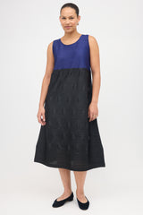 Pleats Please Issey Miyake Embossed Circle Pleated Dress