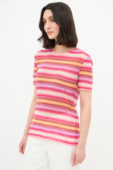 Issey Miyake Sheer Stripe T-Shirt