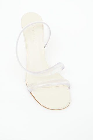 Ilio Smeraldo Cream & Clear Cliteur Wedge Sandal