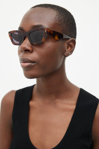 Illesteva Brown Havana Donna C2 Sunglasses