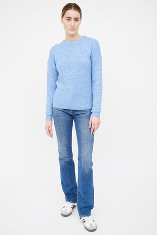 Incu Blue Knit Cewneck Sweater