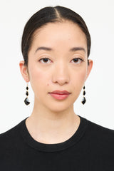 Ippolita 18K Gold & Tiered Onyx Earrings