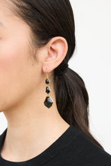 Ippolita 18K Gold & Tiered Onyx Earrings