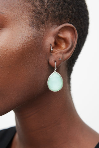 Ippolita Silver & Green Teardrop Jewel Earring