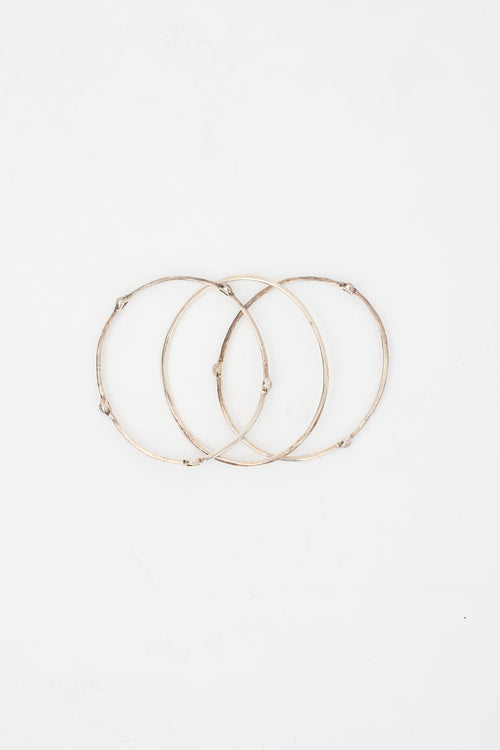 Ippolita Sterling Silver Station Bangle Set