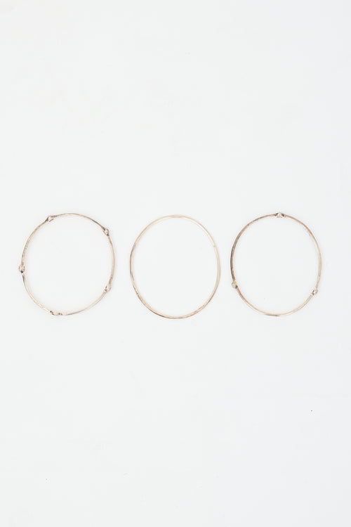 Ippolita Sterling Silver Station Bangle Set