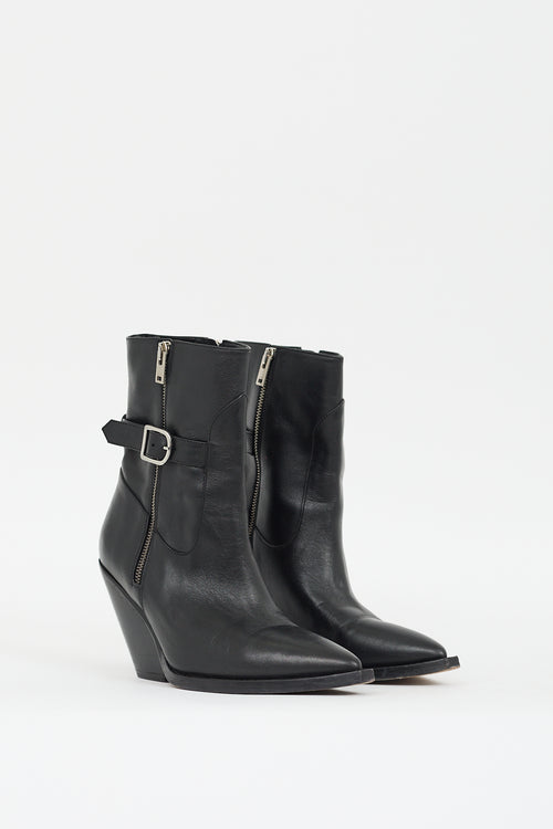 Iro Black Leather Cotopa Boot