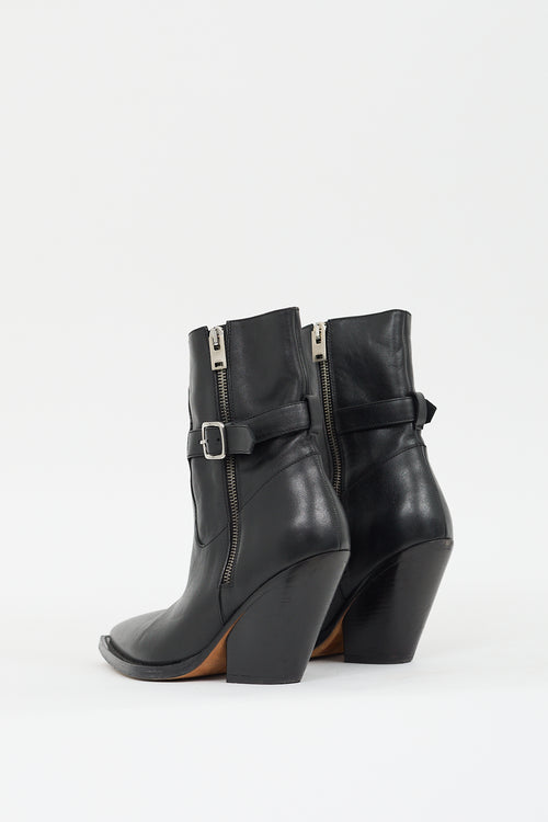 Iro Black Leather Cotopa Boot