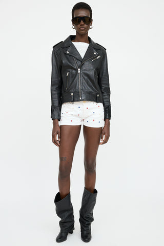 Iro Leather Fringe Jacket