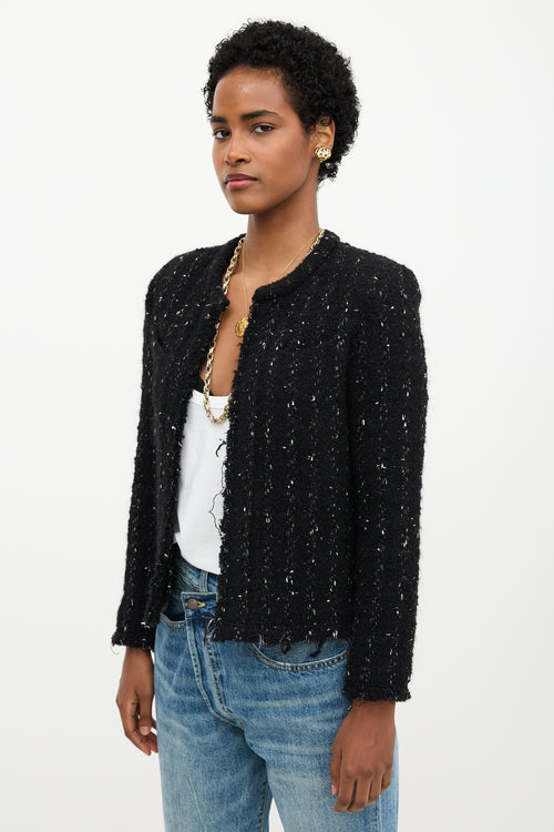Iro Boucle Open Front Jacket