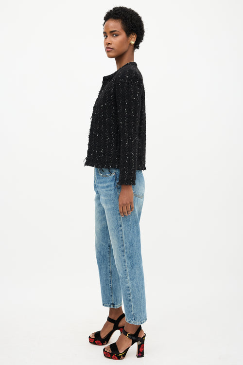 Iro Boucle Open Front Jacket
