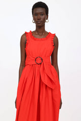 Isa Arfen Cotton Ruffle Dress