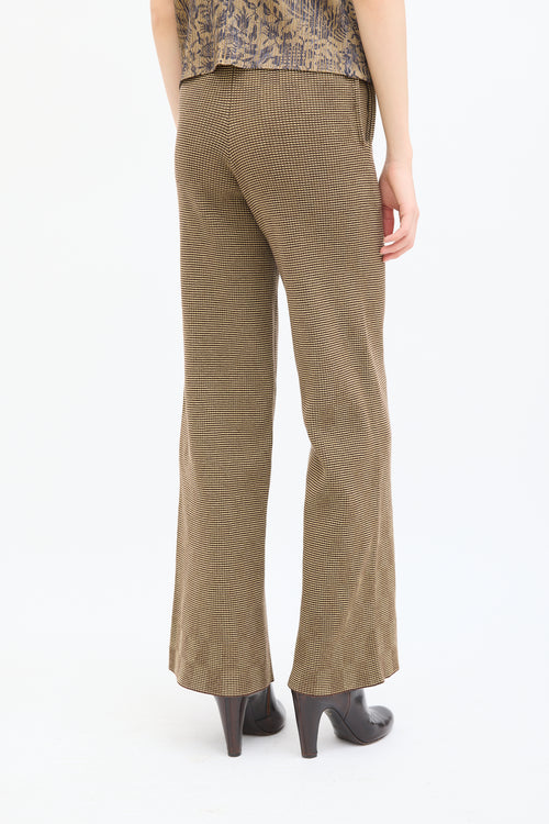 Isa Boulder Beige & Brown Delusion Check Pant