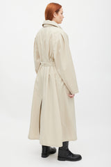 Isabel Marant Beige Ruffle Dipanima Trench Coat
