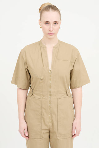 Isabel Marant Zipped Wide Leg Jumpsuit