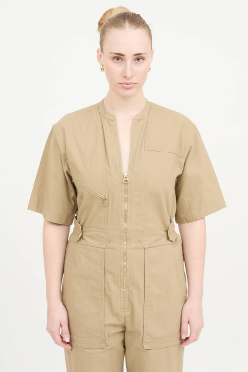 Isabel Marant Zipped Wide Leg Jumpsuit