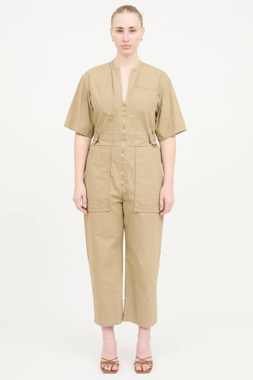Isabel Marant Zipped Wide Leg Jumpsuit