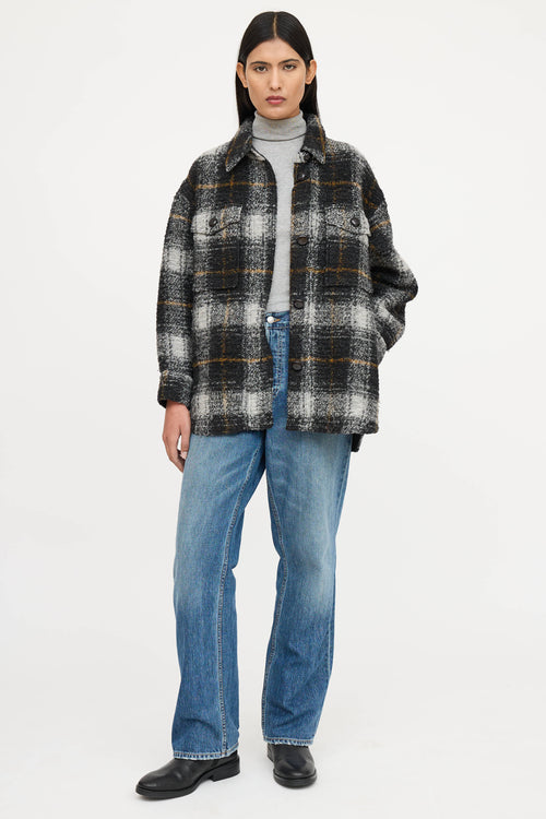 Isabel Marant Étoile Wool Plaid Harveli Jacket
