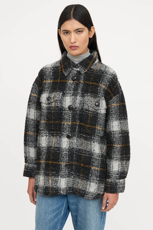 Isabel Marant Étoile Wool Plaid Harveli Jacket