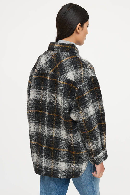 Isabel Marant Étoile Wool Plaid Harveli Jacket