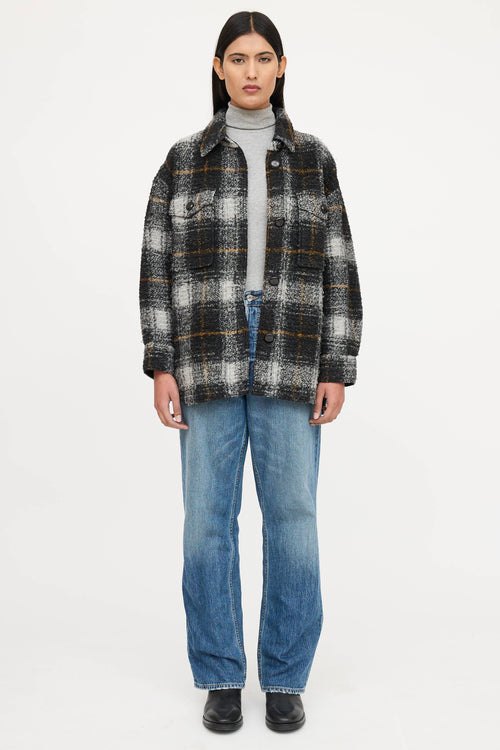 Isabel Marant Étoile Wool Plaid Harveli Jacket